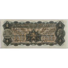AUSTRALIA 1932 . ONE 1 POUND BANKNOTE . RIDDLE/SHEEHAN